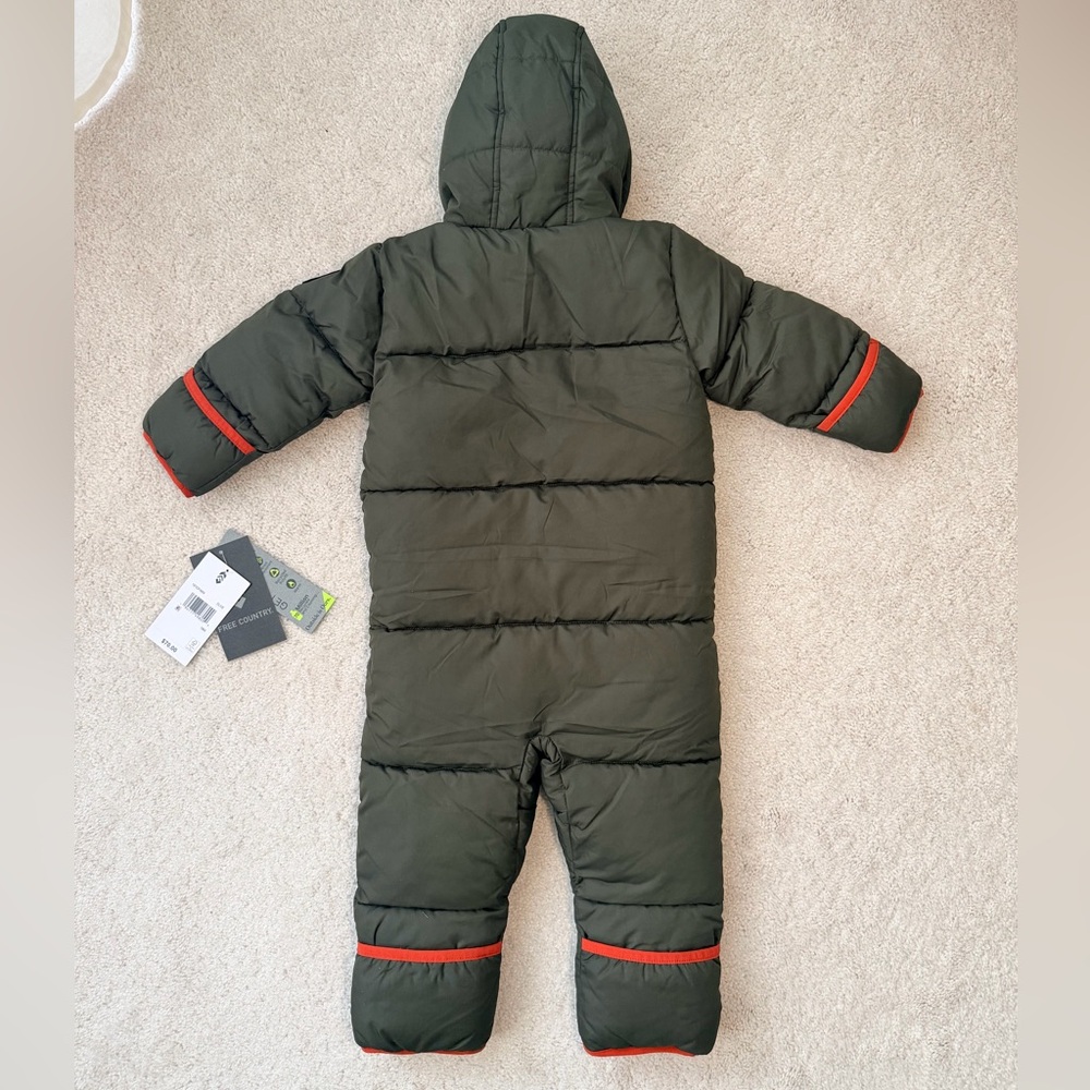 Free Country Green Puffer Snowsuit - Picture 13 of 16